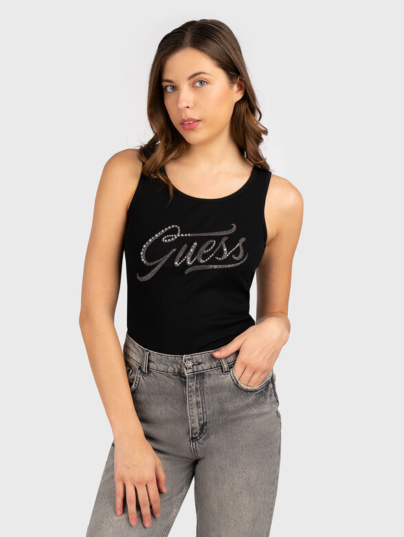 Black top with accent logo lettering - 1
