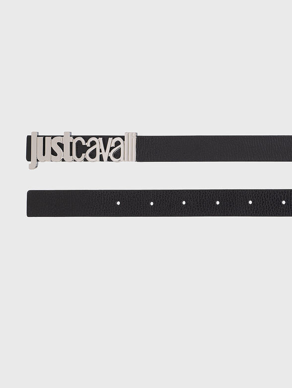 Belt with metal logo buckle - 2