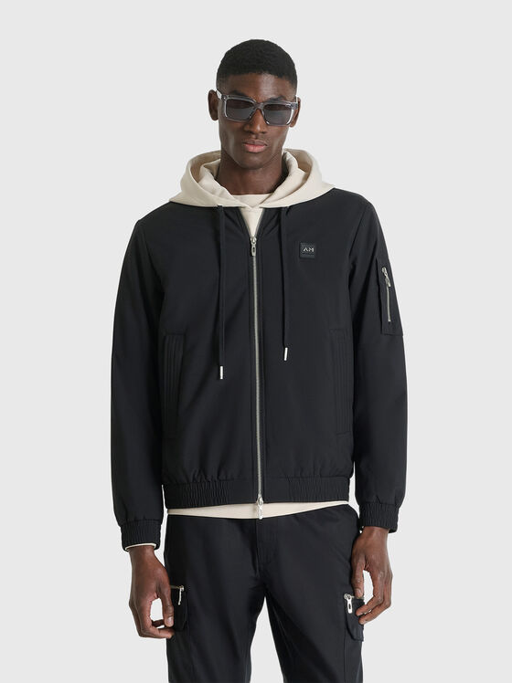 Bomber jacket with accent pocket  - 1