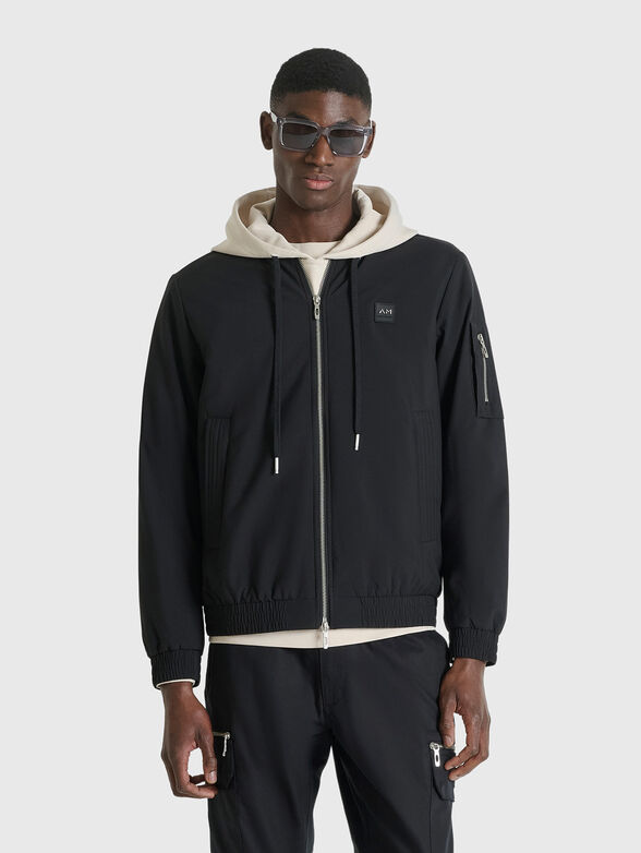 Bomber jacket with accent pocket  - 1