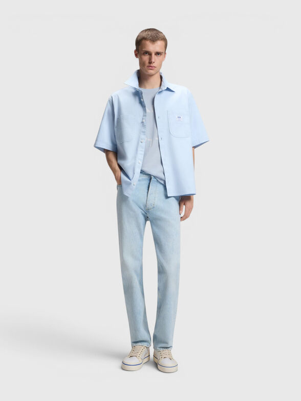 Blue cotton T-shirt - 2