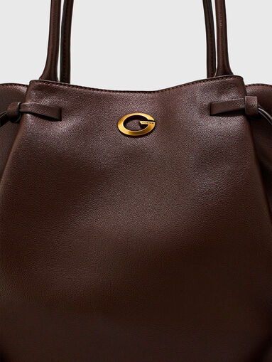 Large bag with a gold-colored logo - 3
