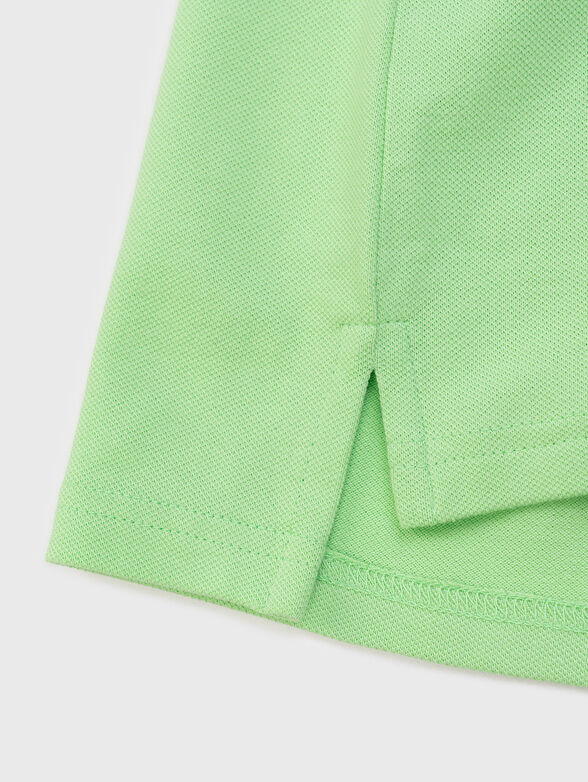 Polo shirt with contrasting logo  - 4