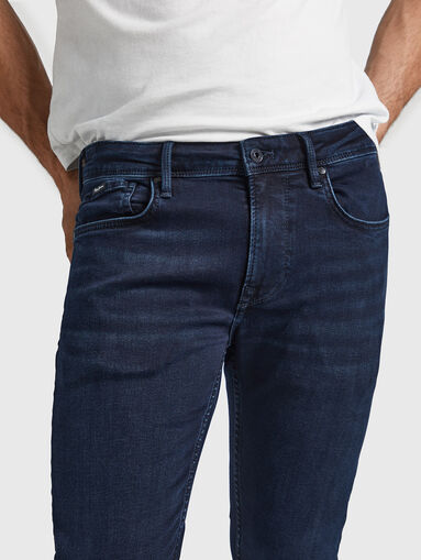 FINSBURY skinny jeans in dark blue - 4