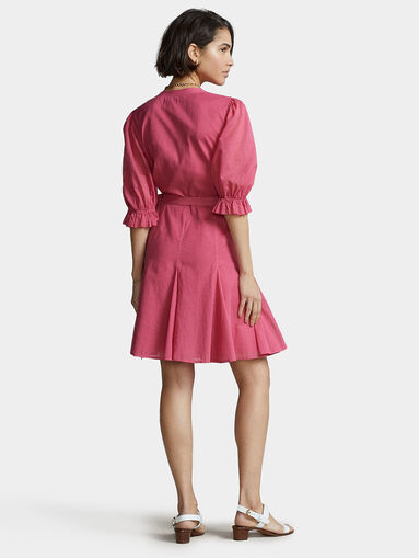 Wrap dress with stylish pleats - 2