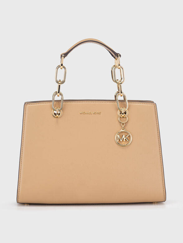 Beige leather bag - 1