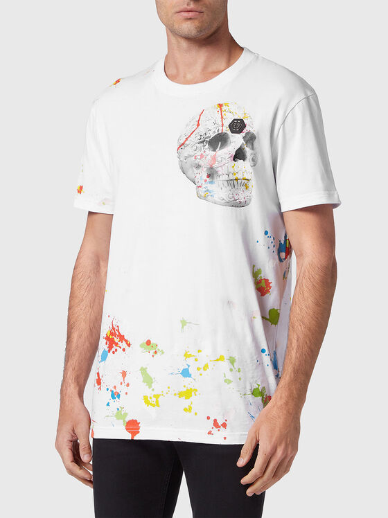 Cotton T-shirt with art print - 1