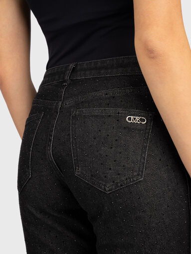 Slim jeans with rhinestones - 3