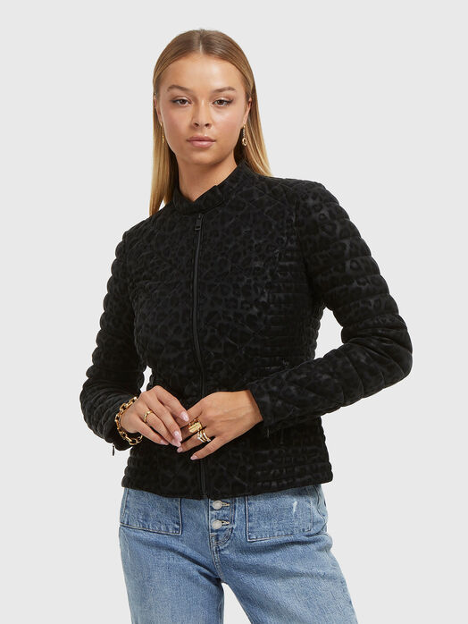 Jacket with quilted effect