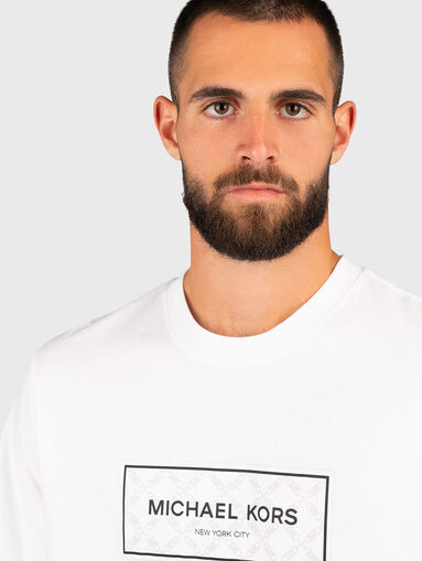 Black T-shirt with logo print - 5