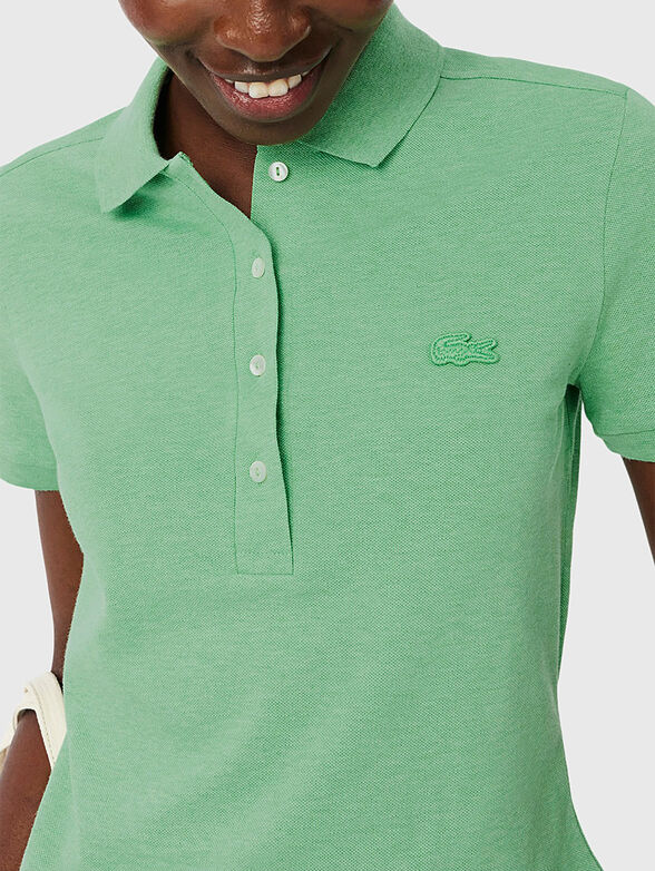 Burgundy cotton polo shirt - 4