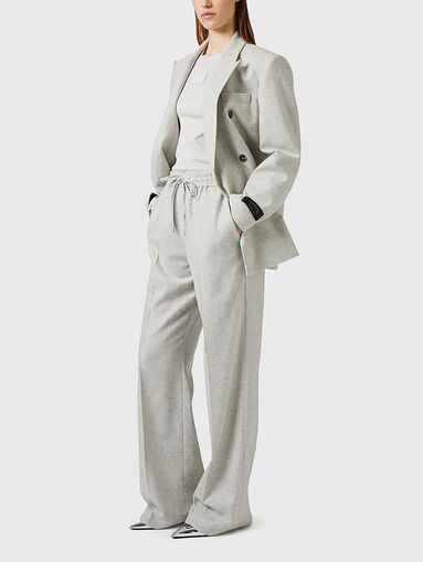 Wool blend woven trousers - 5