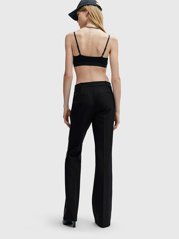 HAZAL black trousers with edge - 1