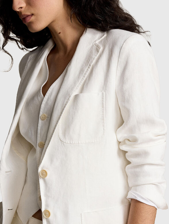 Linen blazer - 4