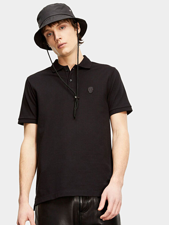 Polo-shirt in black color - 1