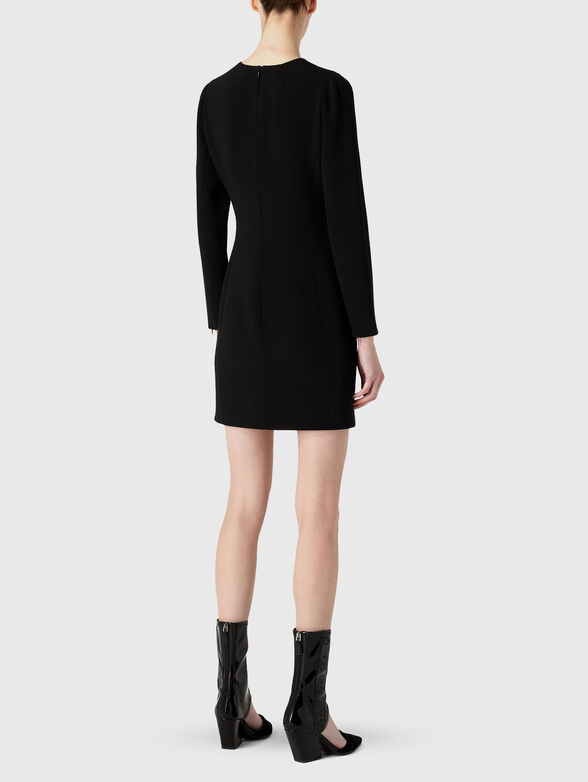 Long sleeved dress with rhinestones - 2