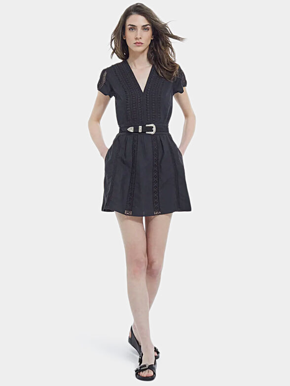 Short dress in black color - 2