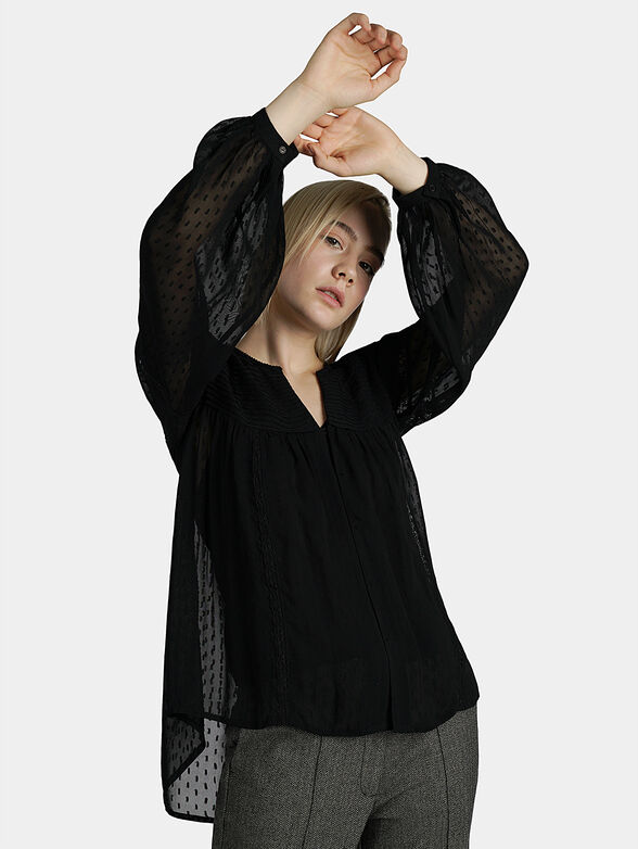 TONIA Black airy top - 2