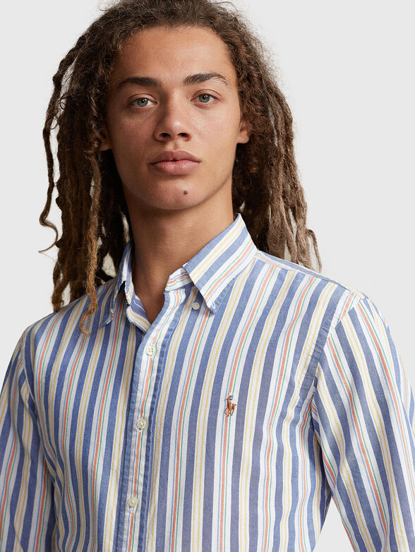 Shirt with striped print - 4