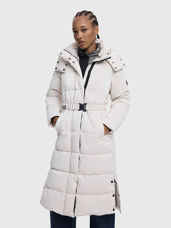 CINTURON padded long jacket - 1