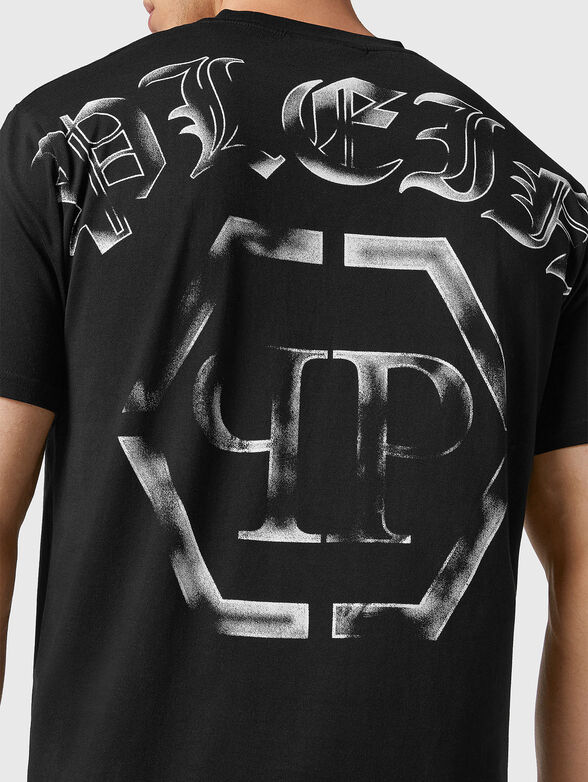 HEXAGON logo print T-shirt  - 4