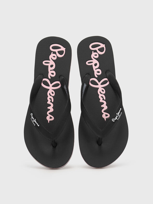 BAY BEACH Flip-Flops with cotrasting logo - 6