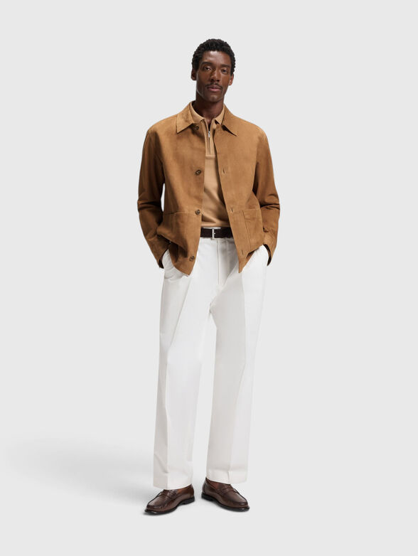 Beige suede jacket - 2