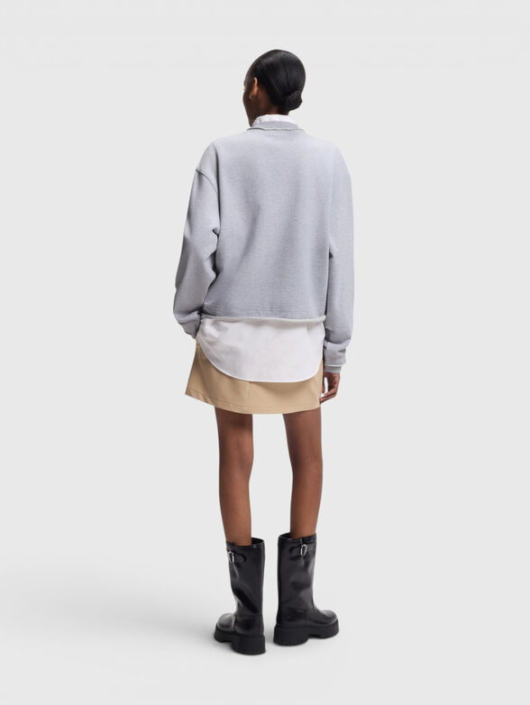 DISMUDGE sweatshirt with accent sleeves - 3