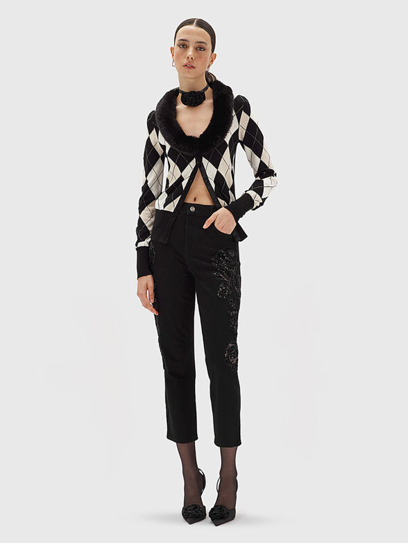 Black jeans with sequins - 4