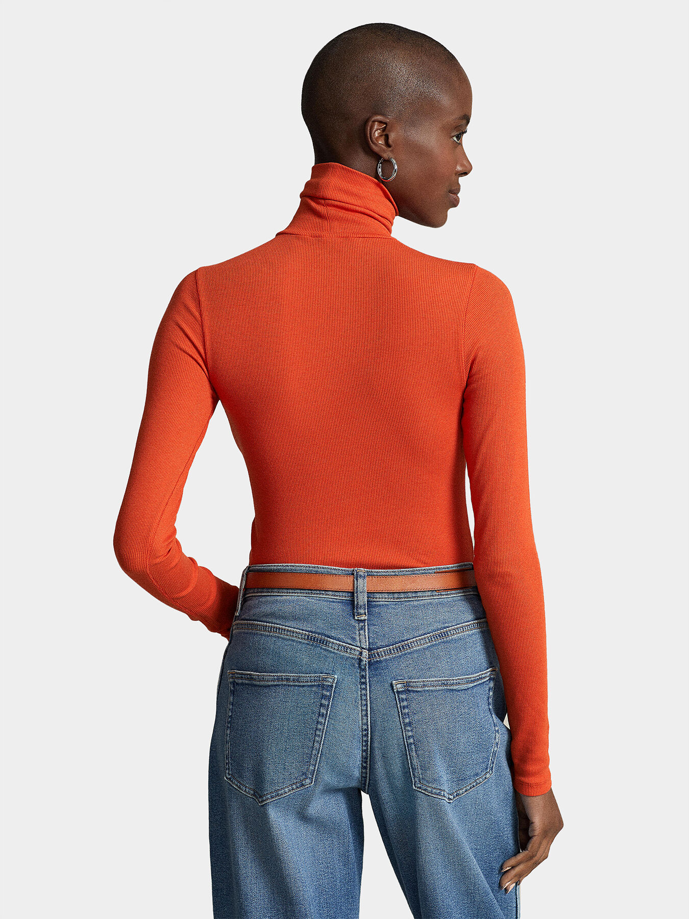 Wool-Cotton Turtleneck Sweater