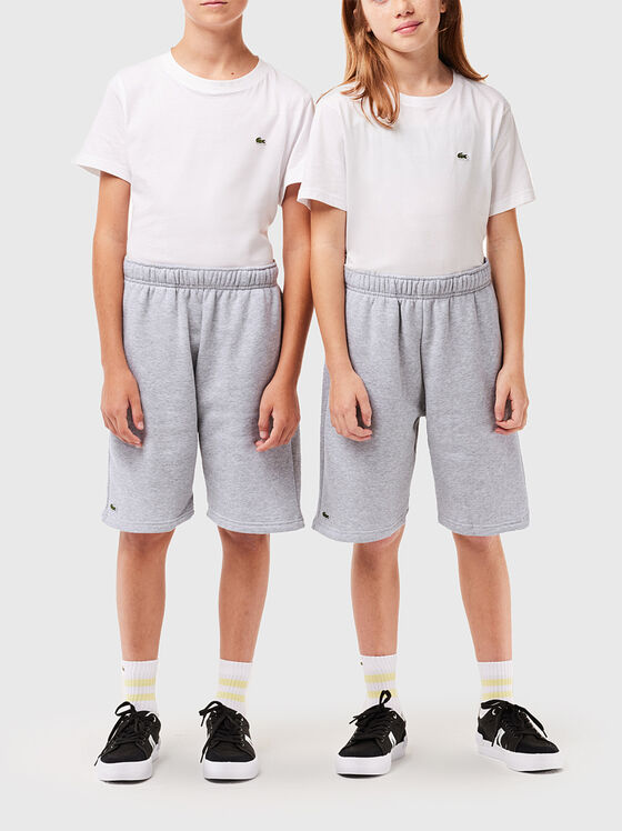 Къси спортни панталони в сив цвят - 1