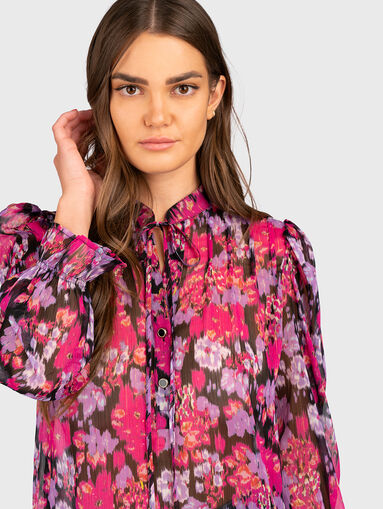 Shirt with floral print - 5
