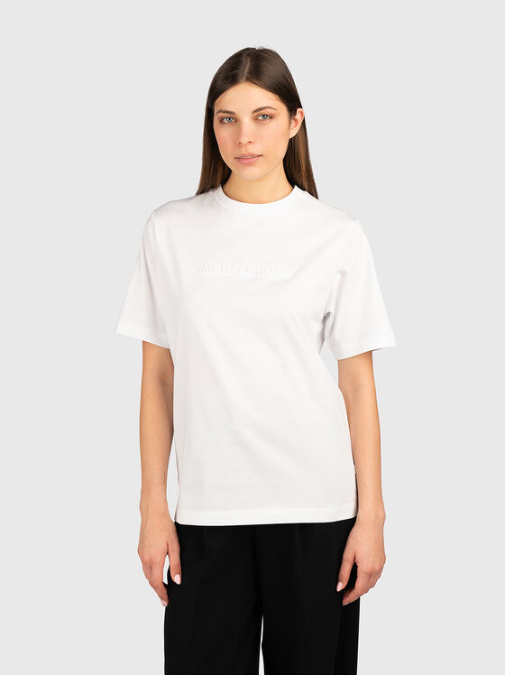 Cotton T-shirt with logo - 1