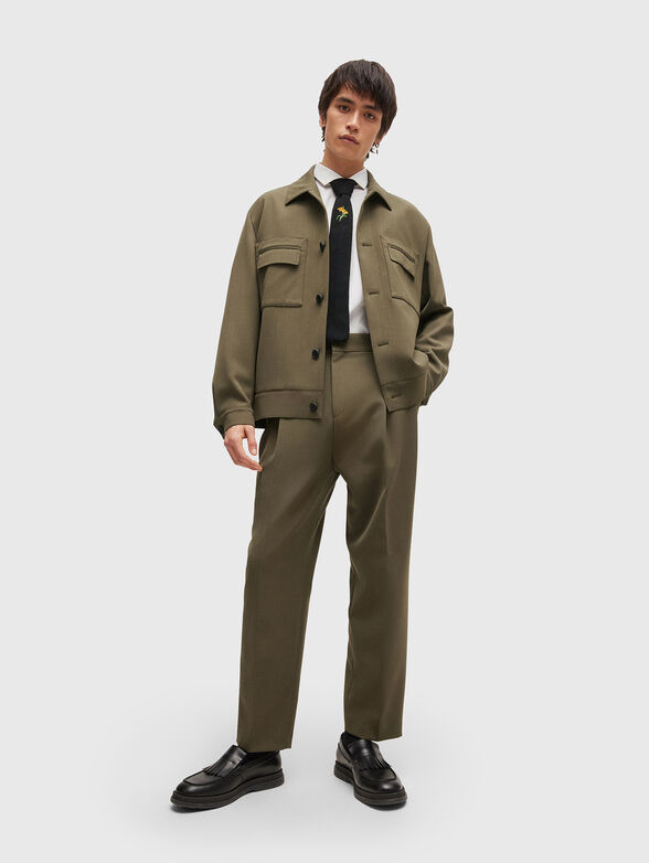 JULIANO black wool blend jacket - 2