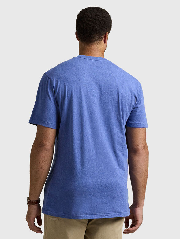 Cotton T-shirt with logo embroidery - 3