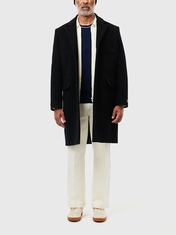 Black piqu&eacute; T-shirt  - 2