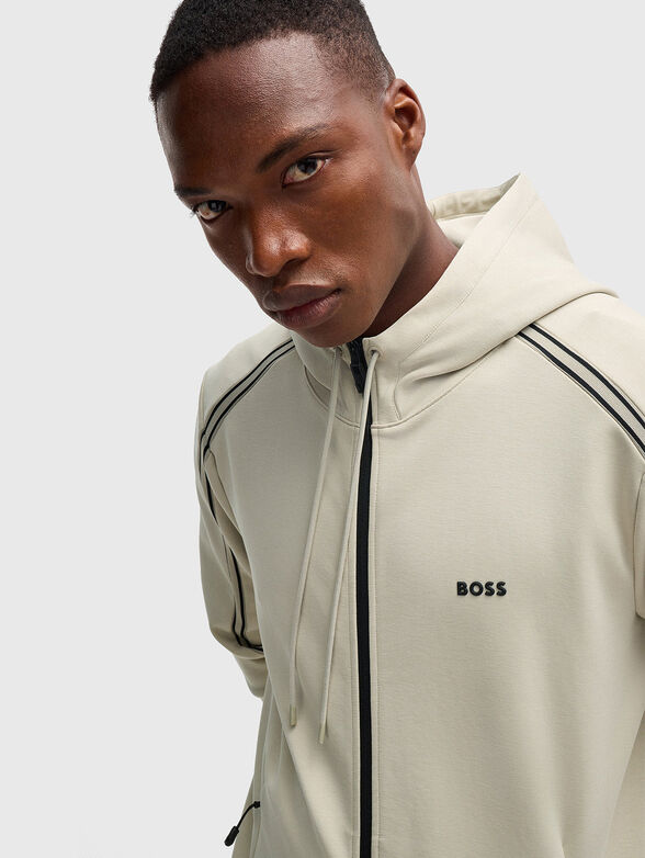 SAGGY sweatshirt with zip and hood - 4