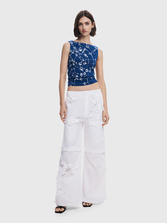 Short top with print - 2