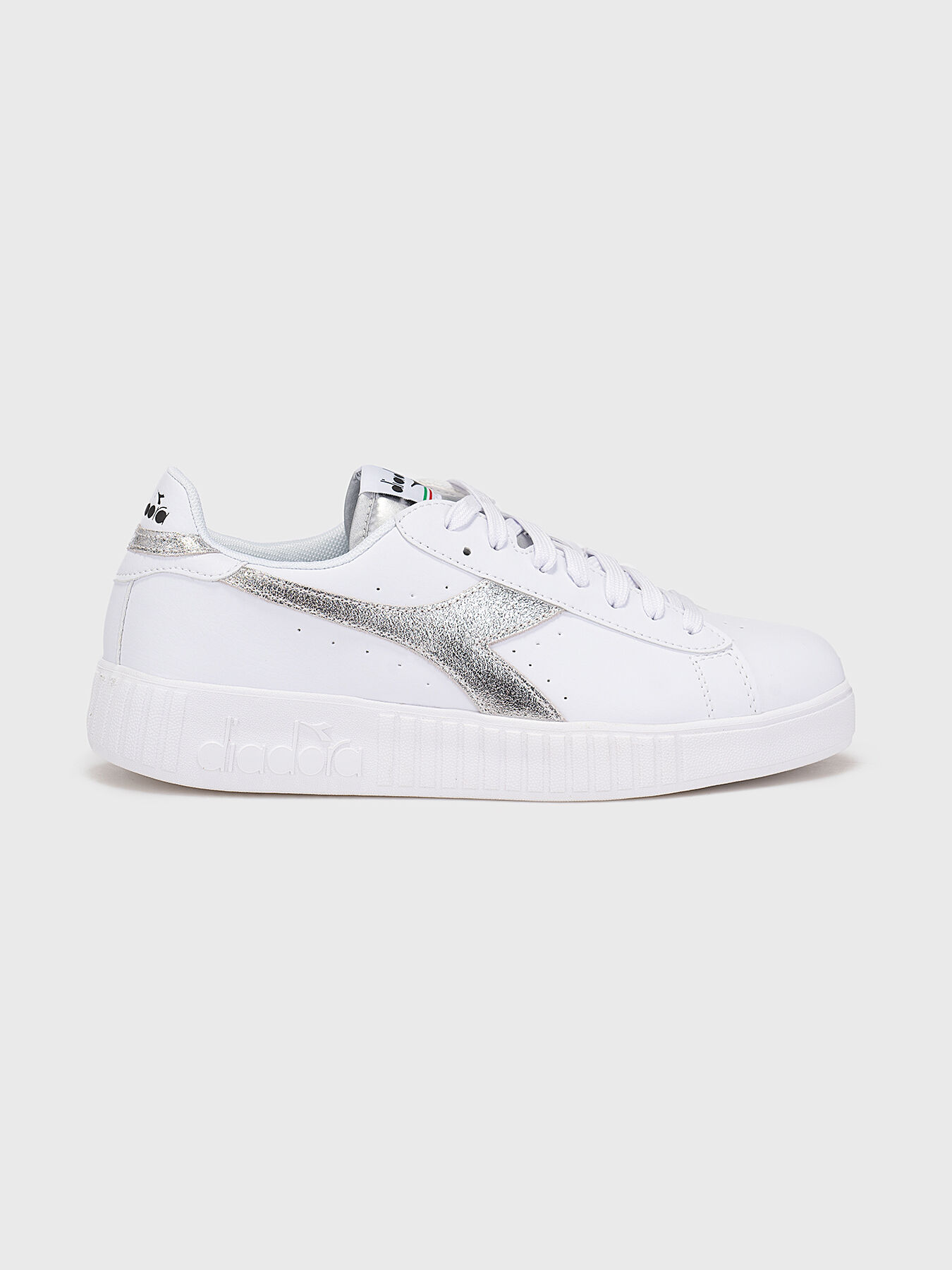 Diadora game step graphic argento top