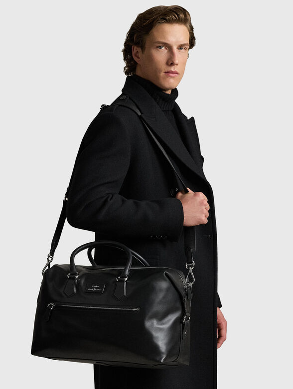 Black leather travel bag - 2