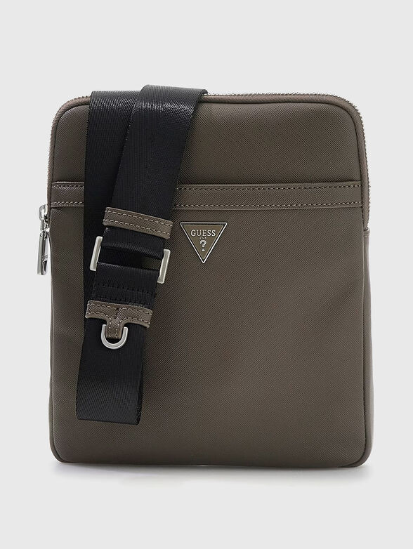 Crossbody bag with geometric logo - 1