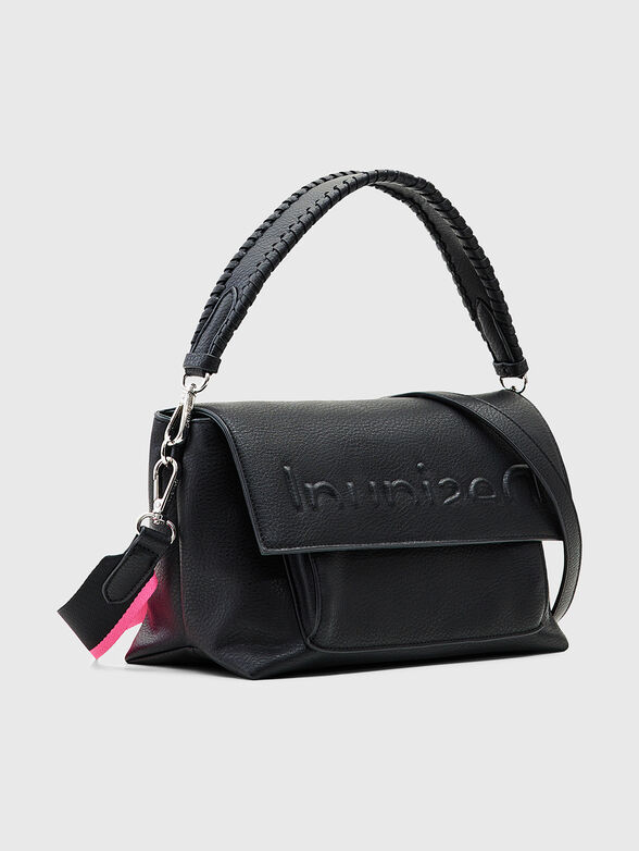 VENECIA black crossbody bag with logo accent - 1