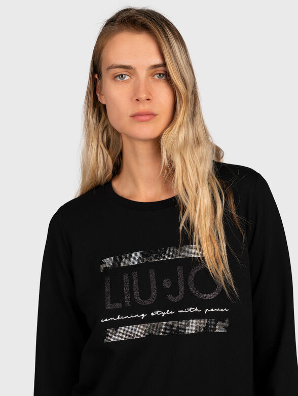 Sweatshirt with rhinestone - 2