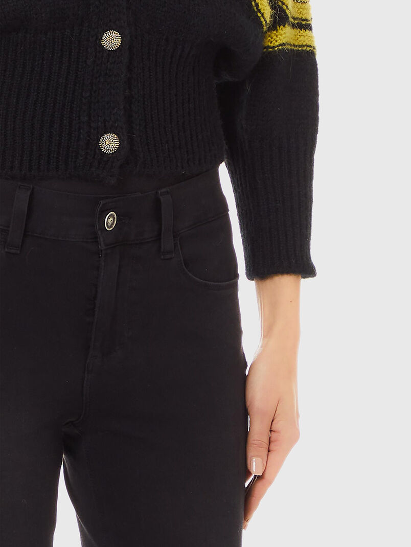 Cardigan with buttons and colorful stripes - 3