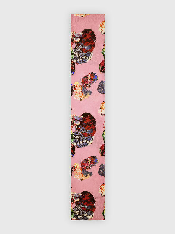 Multicoloured knitted scarf - 4
