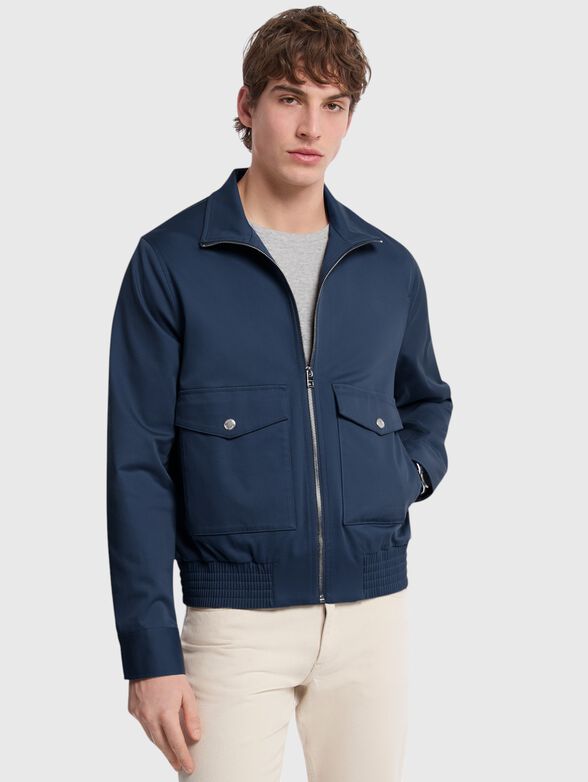 Cotton-blend bomber jacket - 1