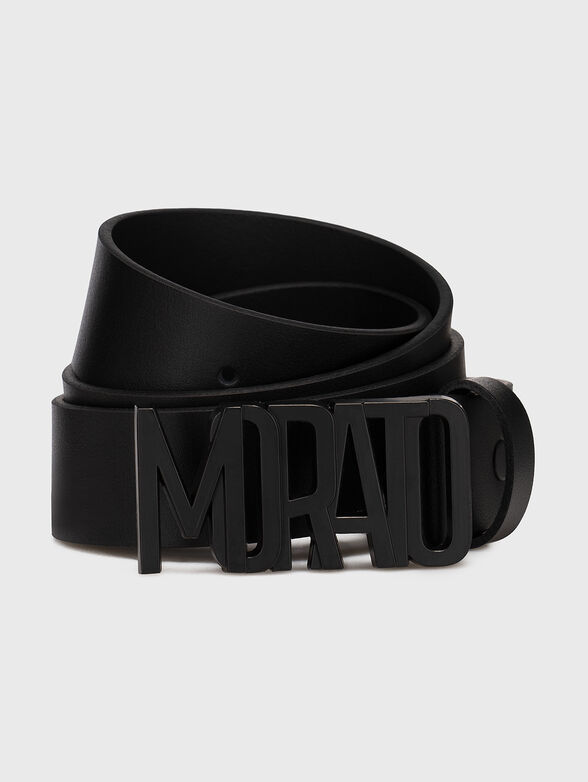 Black belt with logo buckle - 1