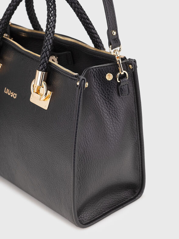 Big bag with zip and gold details - 5