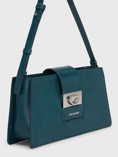 IVY black shouder bag with metal detail - 4