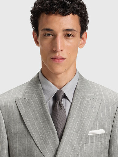 Double breasted wool jacket - 4